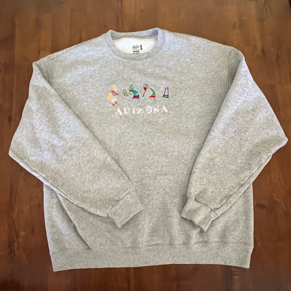 Vintage Heather Gray Arizona Crewneck